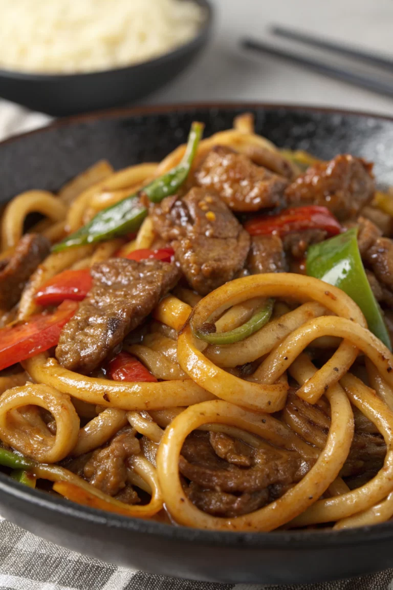 Black Pepper Beef Udon Recipe
