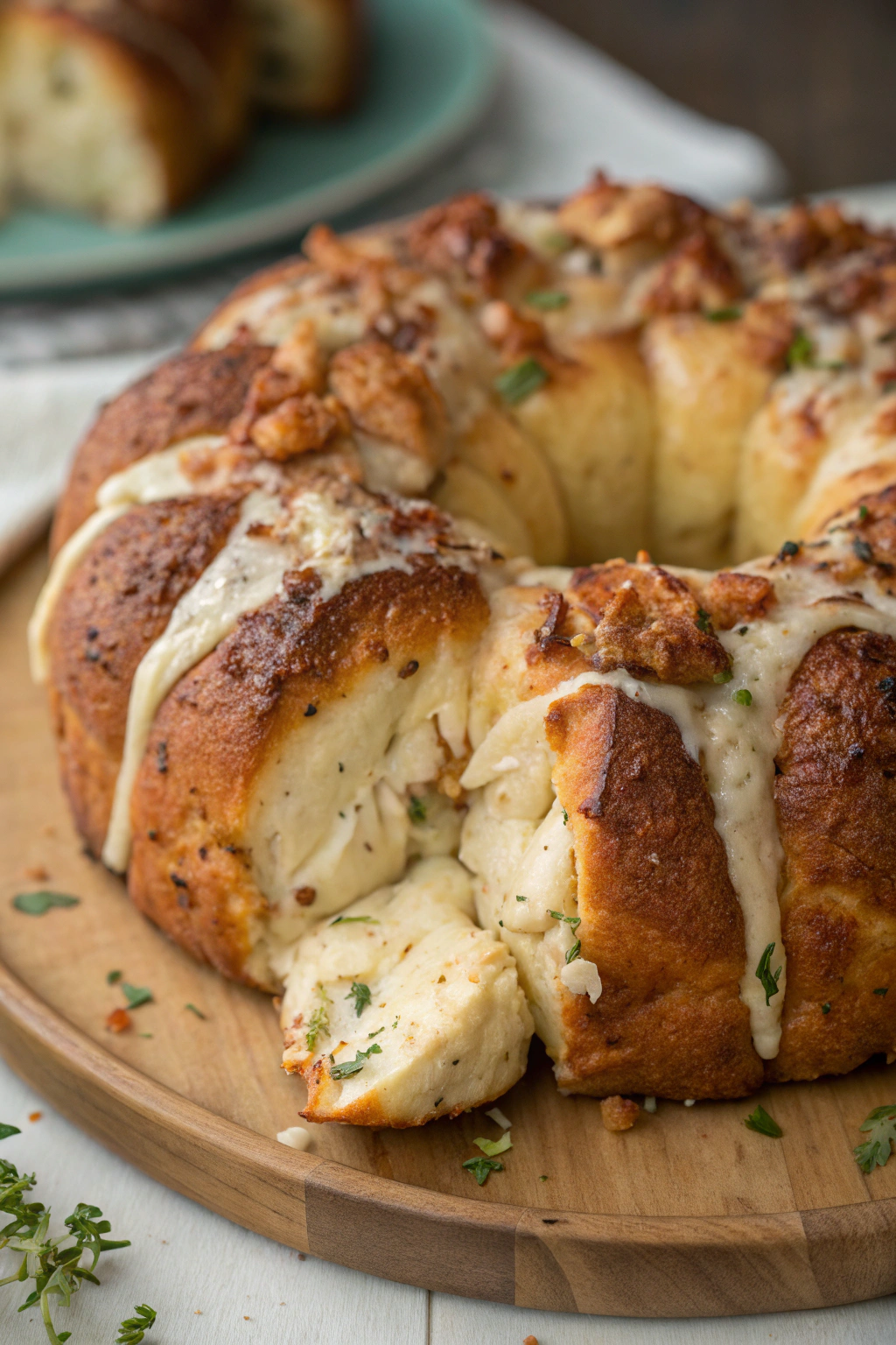 Chicken Alfredo Monkey Bread Recipe