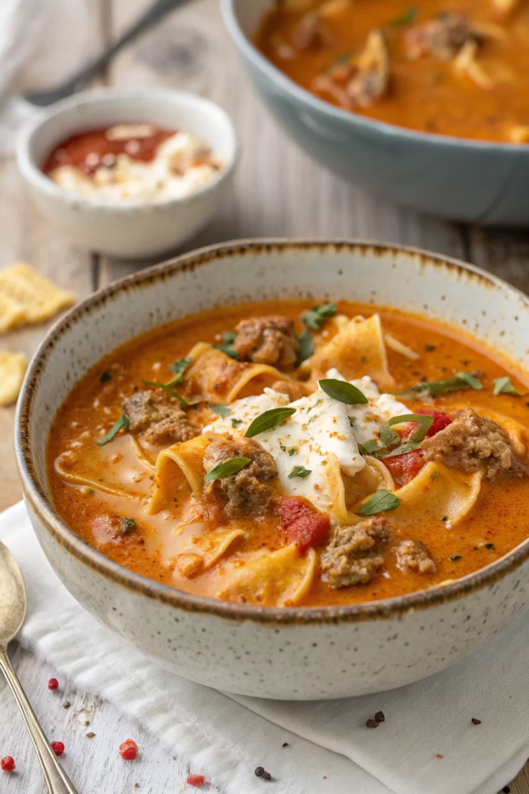 Creamy Lasagna Soup Recipe