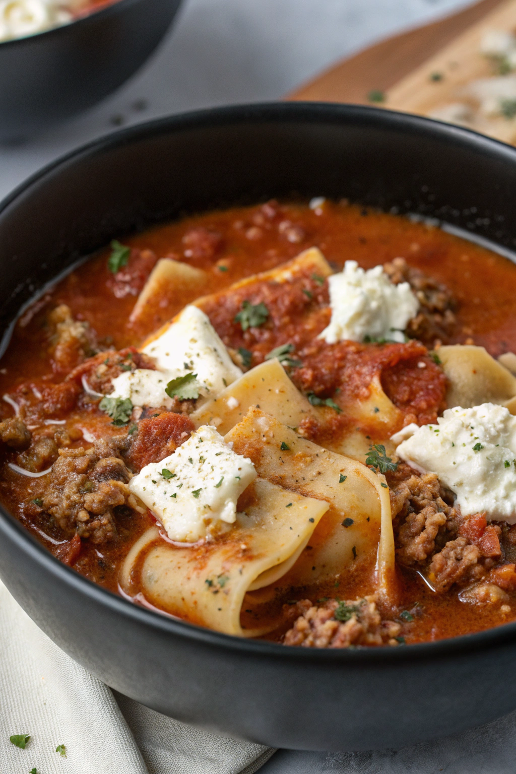 Crockpot Lasagna Soup Recipe