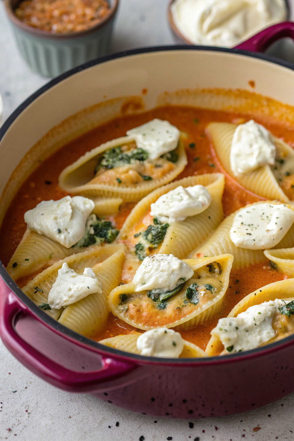 Stuffed Shells With Pumpkin Cream Sauce Recipe