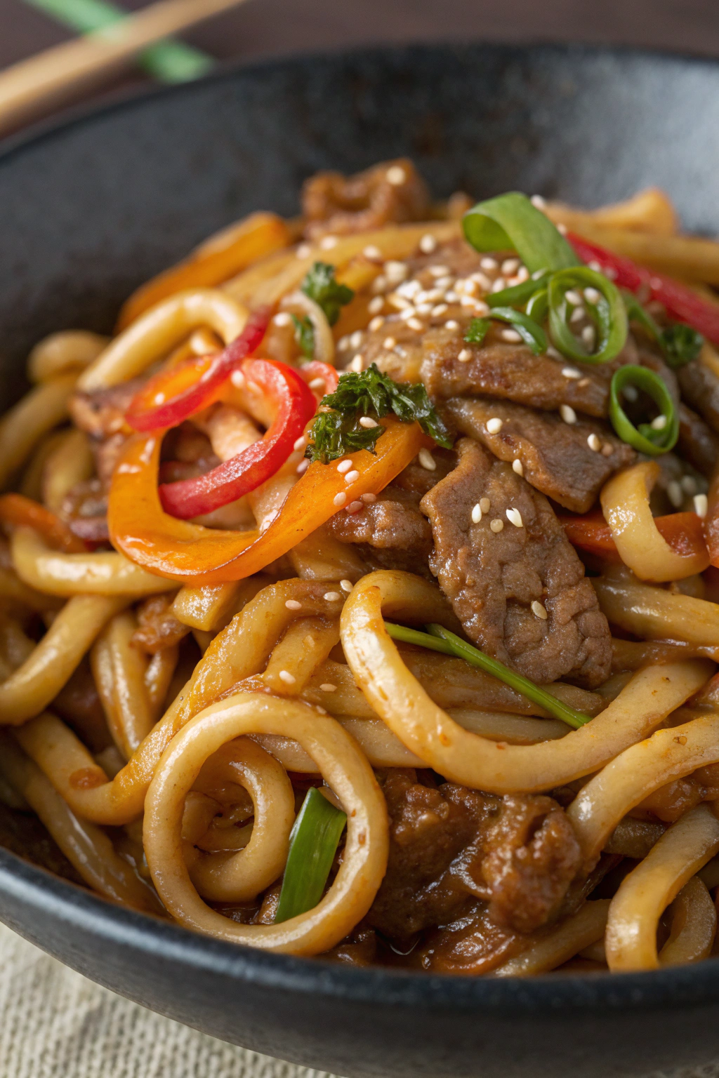 Tasty Beef Udon Stir Fry Recipe