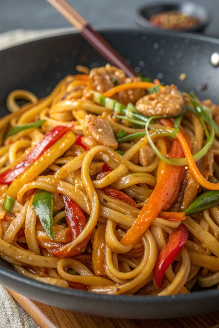 Tasty Saucy Udon Noodles Recipe