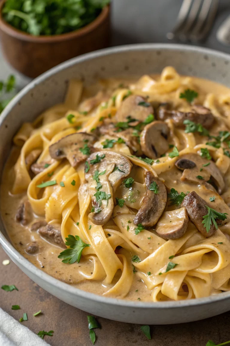 Vegetarian Mushroom Stroganoff Recipe