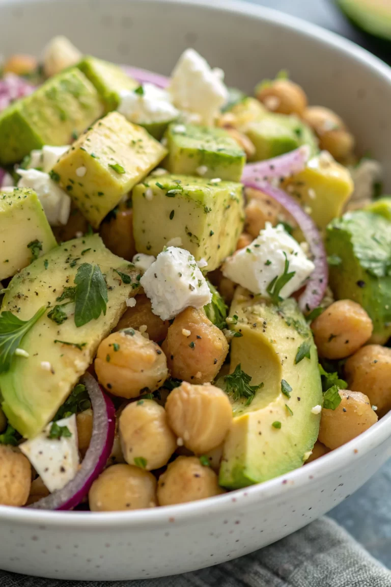 Chickpea Feta Avocado Salad Recipe