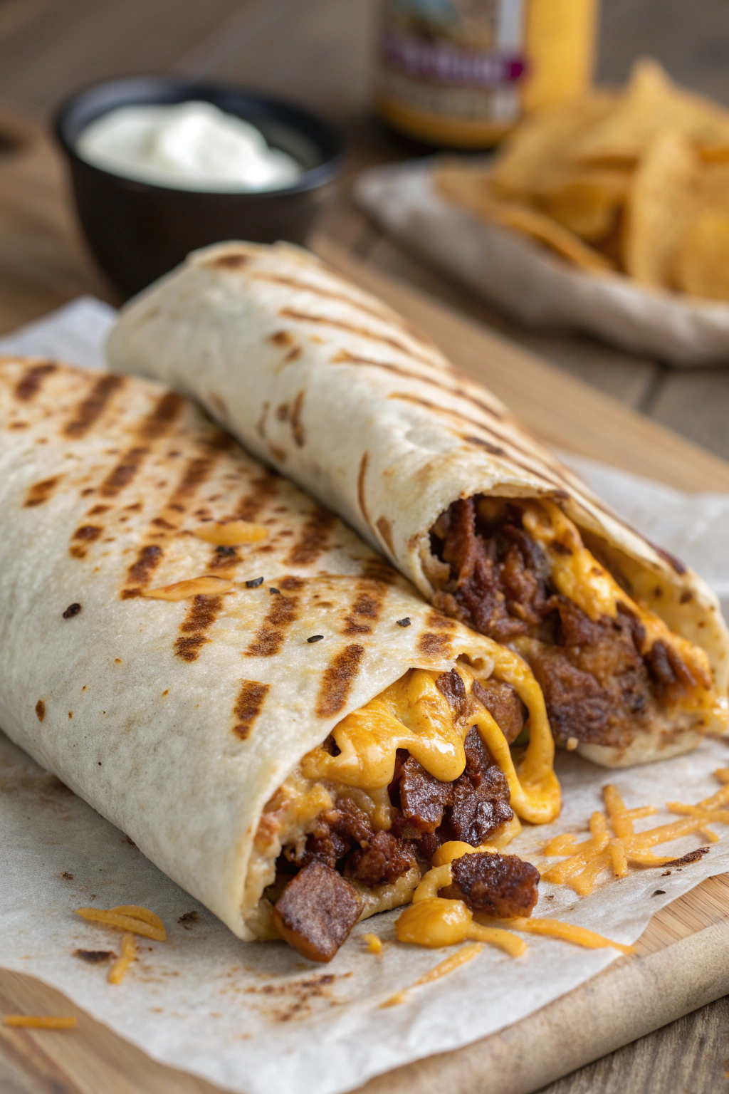 Easy Grilled Cheese Burrito Recipe